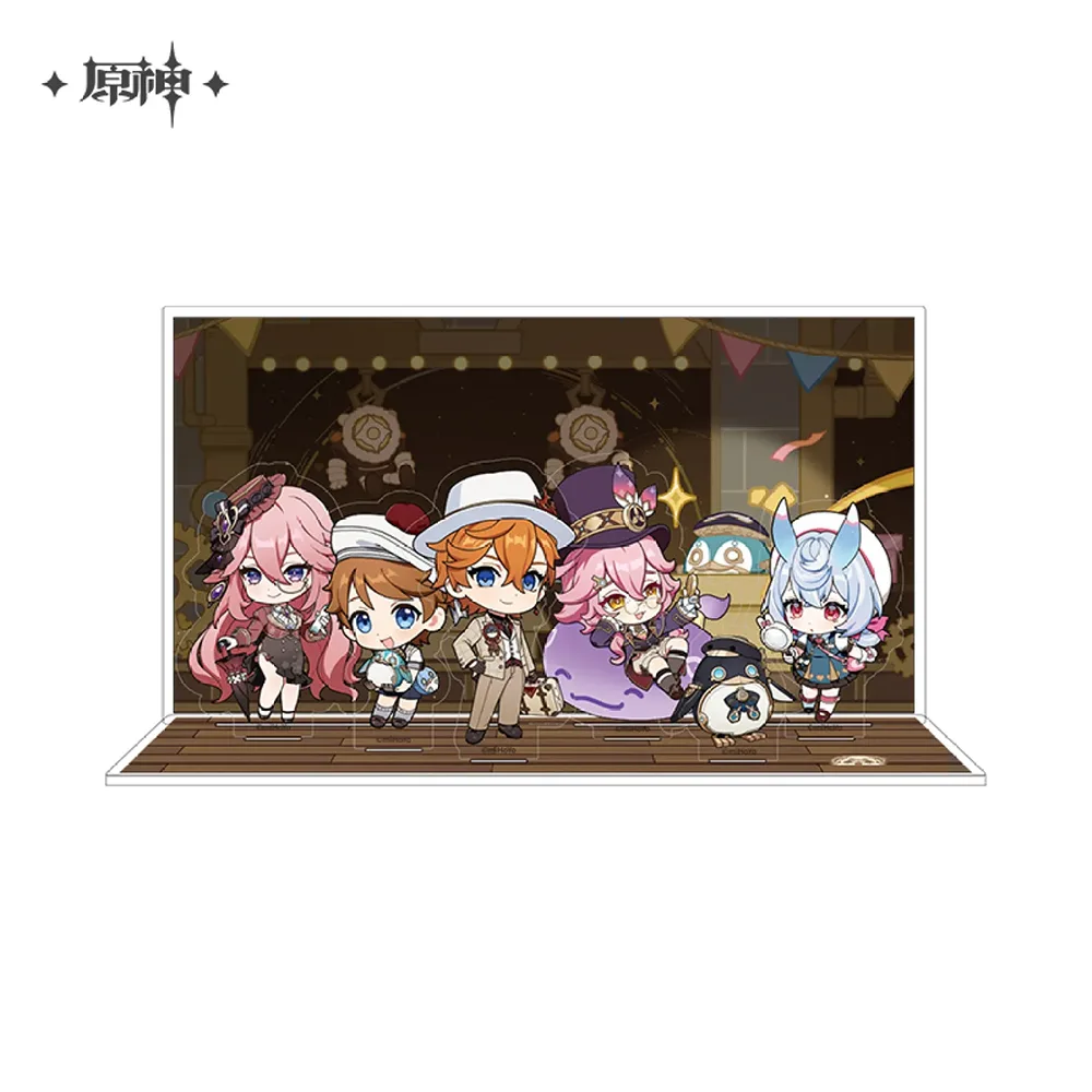 Genshin Impact 2024 Reunion Reries Chibi Scene Acrylic Stand Set