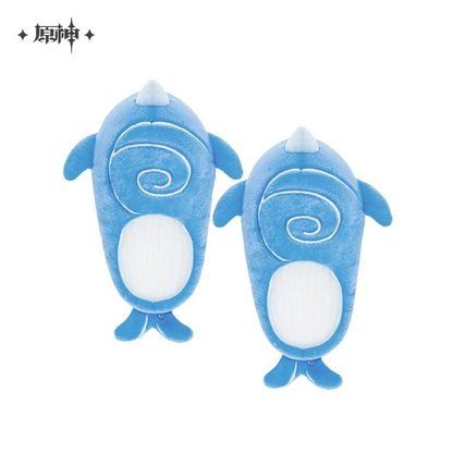 Genshin Impact Tartaglia’s Whale Monoceros Caeli Fluffy Home Slippers