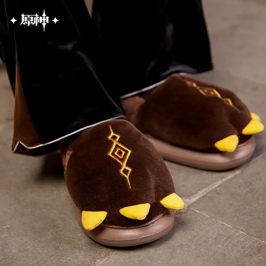 Genshin Impact Zhongli Impression Rex Lapis Home Slippers