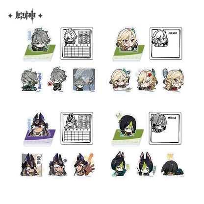 Genshin Impact Chibi Character Series Calendar Stamp Ornament