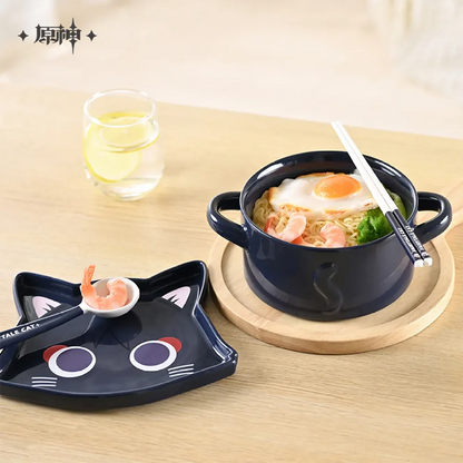 Genshin Impact Wanderer Meow Kitty Home Series: Ceramic Tableware Set