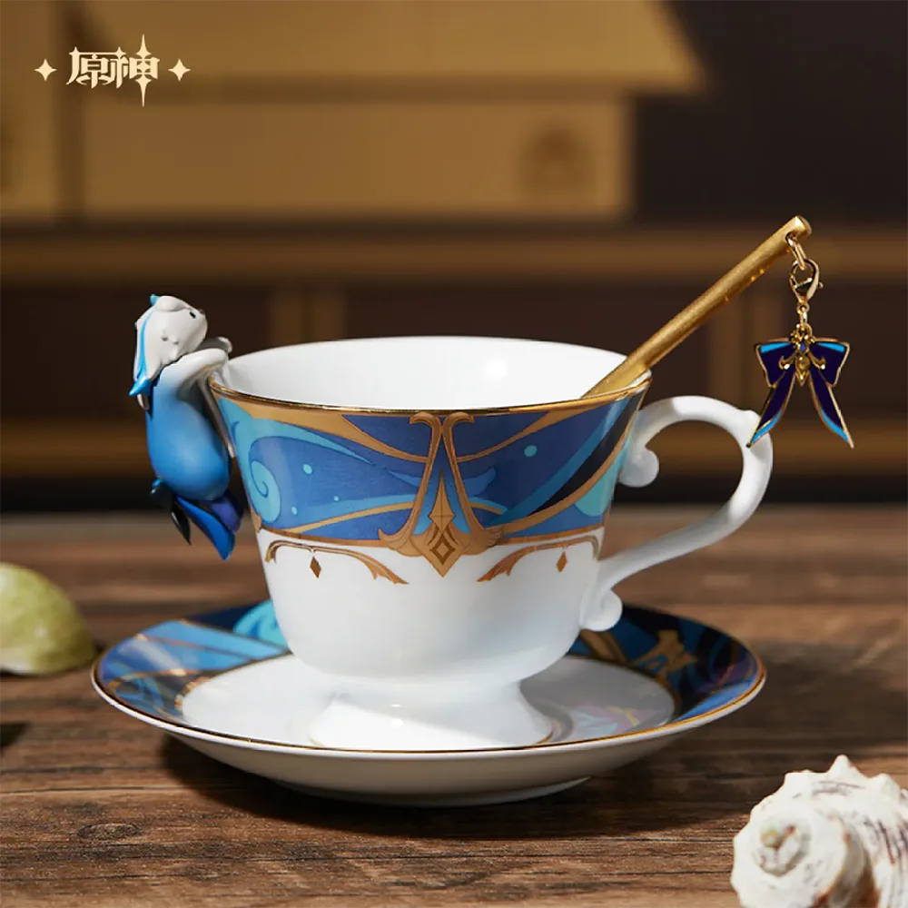 Genshin Impact Ordainer of Inexorable Judgment Neuvillette Impression Afternoon Tea Cup Set