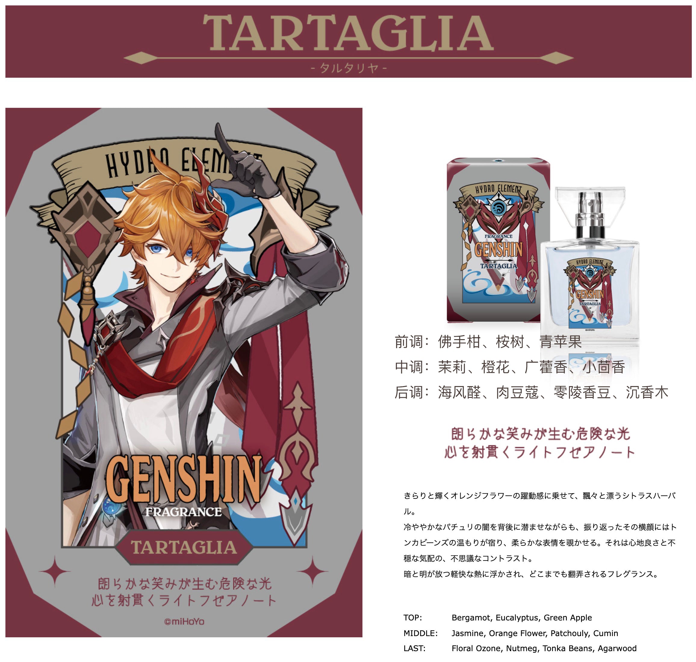 Genshin Impact Merchandise] Genshin Impact perfume 30ml – Whotao